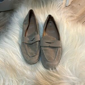 Tan suede Sam Edelman loafers